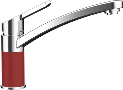 Кухонный смеситель SCHOCK - SC-90  Cristadur хром/красный (710377)