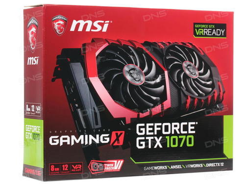 Видеокарта MSI - GTX 1070 Gaming X 8G