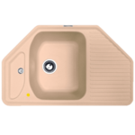 Кухонная мойка ZIGMUND-SHTAIN  - ECKIG-800,-топлёное-молоко-