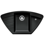 Кухонная мойка гранит ZIGMUND & SHTAIN - ECKIG 900, черный базальт PDN