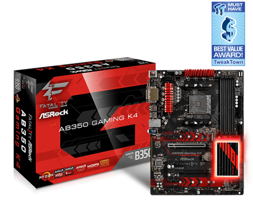 Материнская плата ASROCK - AB350 Gaming K4