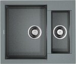 Кухонная мойка OMOIKIRI - SAKAIME 60 2 GR TETOGRANIT LENINGRAD GREY 4993554