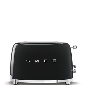 Тостер на 4 ломтика черный SMEG - TSF02BLEU