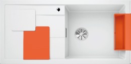 Кухонная мойка BLANCO - SITY XL 6 S белый аксессуары апельсин (525059)