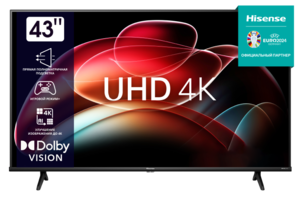 Телевизор Hisense - 43A6K Smart 4K UHD