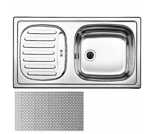 Кухонная мойка BLANCO - FLEX mini нерж сталь декор (512032)