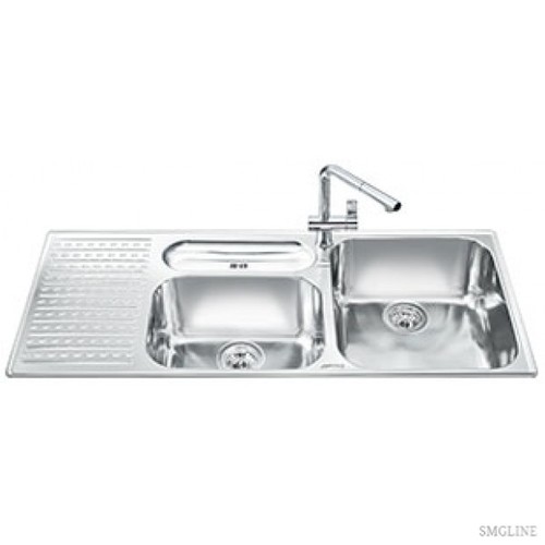 Мойка установка с бортиком 5 мм Smeg - LTS1163S2 (доставка 4-6 недель) ID:SM011342