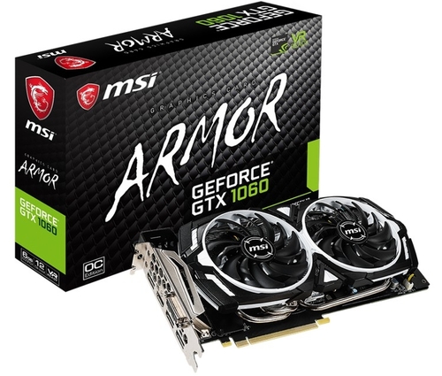 Видеокарта MSI - GTX 1060 Armor OC