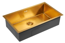 Кухонная мойка PAULMARK - Valde PM 217444-BG Брашированное золото
