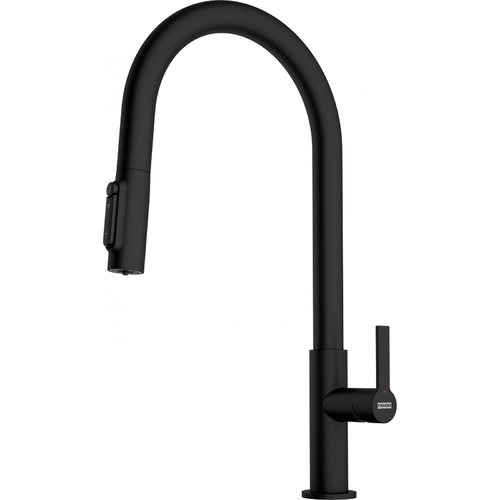 Кухонный смеситель FRANKE - Maris Slim Clear Water J Pulldown MB (120.0730.911)