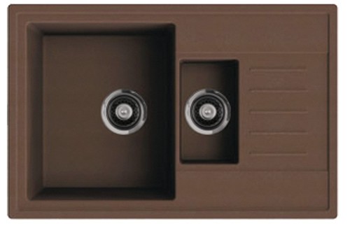 Кухонная мойка ORIVEL - QUADRO PLUS 1.5D коричневый