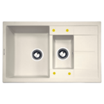 Кухонная мойка ZIGMUND-SHTAIN  - RECHTECK-780.2,-индийская-ваниль-