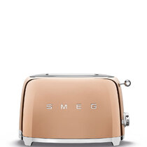 Тостер на 2 ломтика розовое золото SMEG - TSF01RGEU
