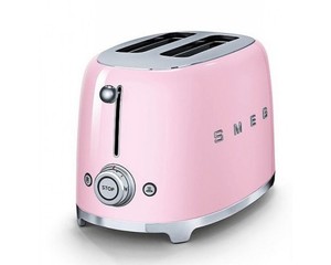 Тостер на 4 ломтика розовый SMEG - TSF02PKEU